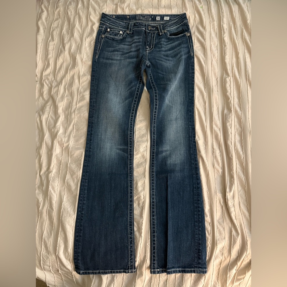 Miss Me Dark Blue Flare Jeans
